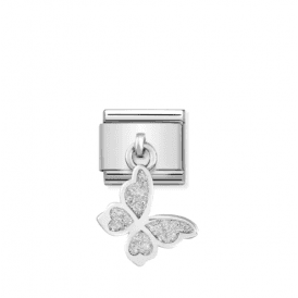 Nomination Jewellery Glitter Butterfly Pendant Charm 331805/03