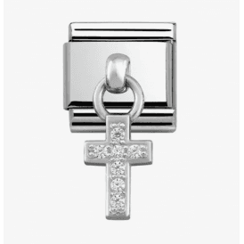 Nomination Jewellery Cross Zirconia Pendant Charm 331800/04