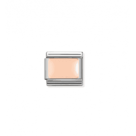Nomination Classic Rose Gold Blank Engrave Plate Charm 430101/01