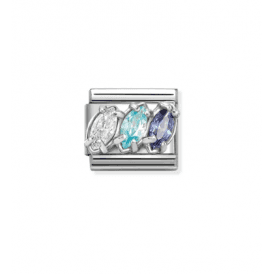 Nomination Jewellery Trilogy White/Blue Charm 330329/19