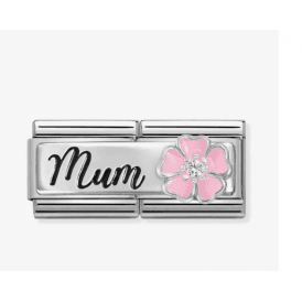 Nomination Jewellery Double Mum & Pink Flower Charm 330734/18