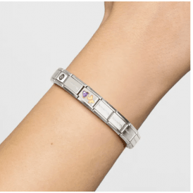 Nomination Purple Butterfly & Heart Zirconia Charm 030613/13