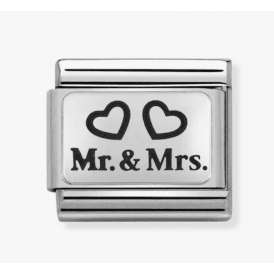 Nomination Classic Silver Mr & Mrs Charm 330109/01