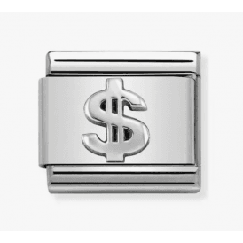 Nomination Classic Silver Dollar Sign Charm 330101/31