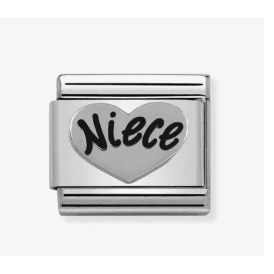 Nomination Classic Silver Niece Heart Charm 330101/16