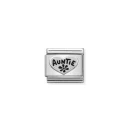 Nomination Classic Silver Auntie Heart Charm 330101/17