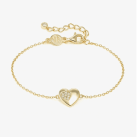 Nomination Petit Sparkle Gold Heart Bracelet 242300 006