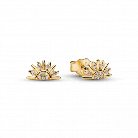 Pandora Celestial Sparkling Sun Gold Earrings 264627C01