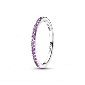 Pandora Sparkling Purple Half-Eternity Band Ring 192999C04
