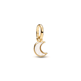 Pandora White Crescent Moon Mini Dangle Charm 764614C01