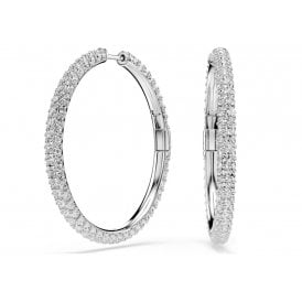 Swarovski Dextera White Hoop Earrings 5754156