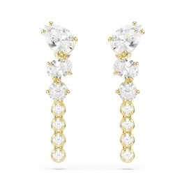 Swarovski Mesmera Mixed cuts 18K Gold Finish Earrings 5747936