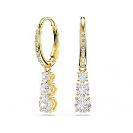Swarovski Stilla Attract 18K Gold Finish Earrings 5723300