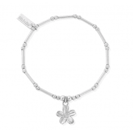 ChloBo Dainty Moon Cut Sparkle Forget Me Not Bracelet SBMCTN3410