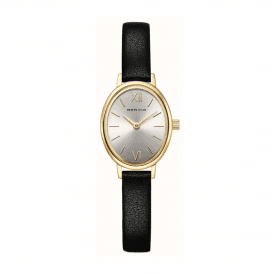 Bering Ladies Gold Tone Oval Watch 11020-433