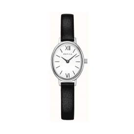 Bering Ladies Silver Tone Oval Watch 11020-402