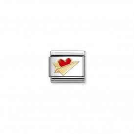 Nomination Composable Golden Paper Airplane Charm 030283/34