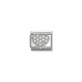 Nomination Composable Sparkling Heart Link Charm 330322/24