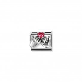 Nomination Composable Hands With Heart Link Charm 330327/33