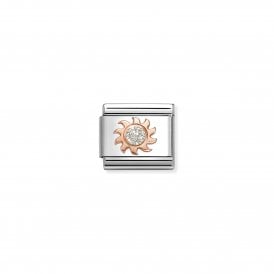 Nomination Composable Rose Sun With Glitter Link Charm 430205/28