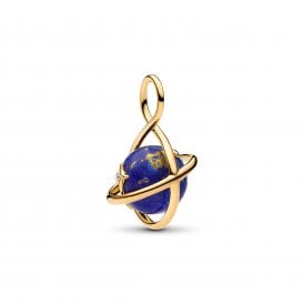 Pandora Spinning Celestial Blue Planet Dangle Charm 765032C01