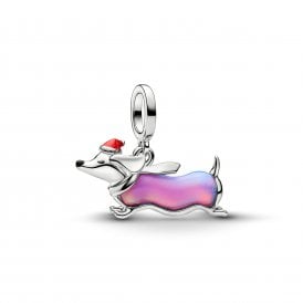 Pandora Christmas Dachshund Dangle Charm 734970C01